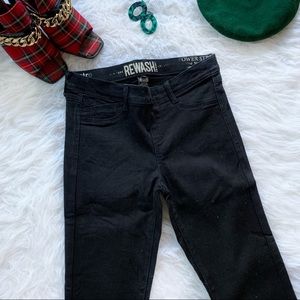 Rewash Black Stretch Skinny Jeans